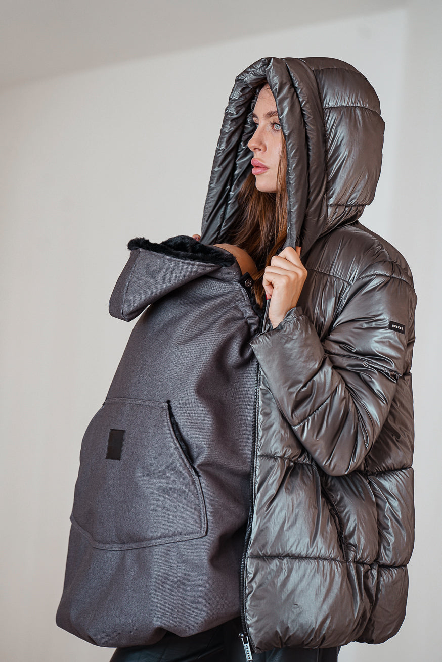 Juste M. Gray Softshell Tragcover